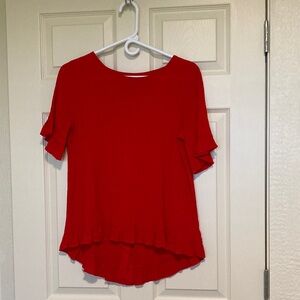 Multiples SzS pullover blouse, button detailing in back. Like new!